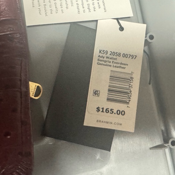 Brahmin Handbags - Brahmin Sangria Everdeen Ady Wallet